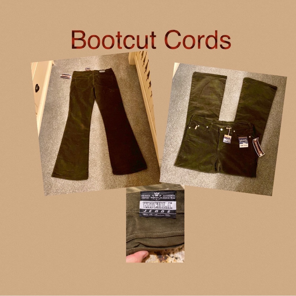 Watch LA bootcut lower rise cord pants!!